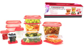 Fridgemate 24 PC. Food Storage Container Set