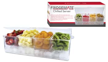 Fridgemate 4-Compartment Chilled Condiment & Food Tray Server