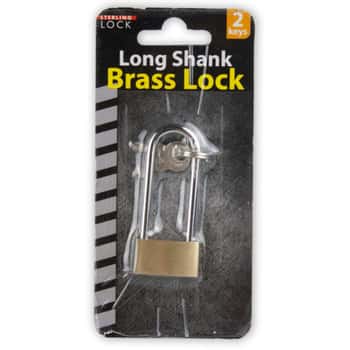 Long Shank Brass Lock With Keys