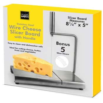 Stainless Steel Wire Cheese Slicer Board with Handle