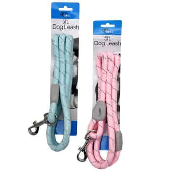 Pastel Dog Leash with Collar Clip