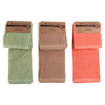 Bathroom Towel 3pc Set 3 Asst Colors 1-hand/2-wash See N2