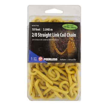 Chain Loft Straight Link Coil Peerless Yellow Clamshell