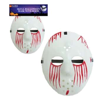 8.75 x 9.375&quot; horror hockey mask with painted blood