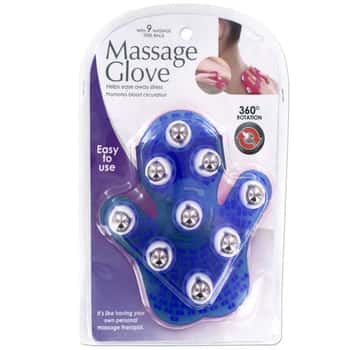Massage Glove with Rotating Steel Balls