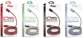6' Two Tone Fabric iPhone Lightning Cables