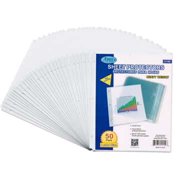 Letter Size Heavy Duty Clear Sheet Protectors - 50-Pack