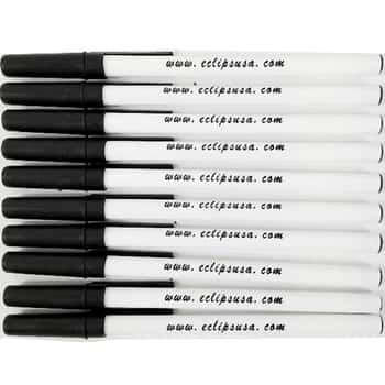 Black Ballpoint Stick Pens - Bulk Pack