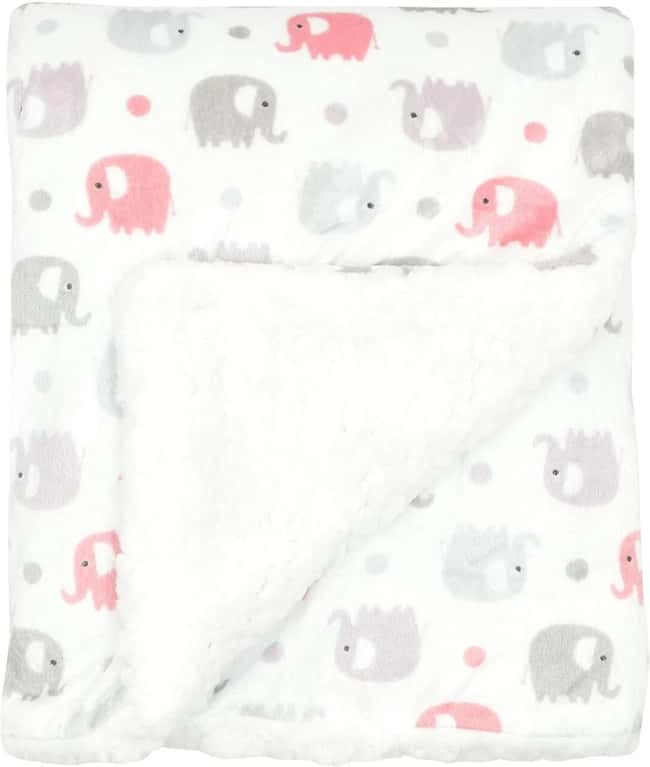 Baby Girl Blanket Pink Elephant