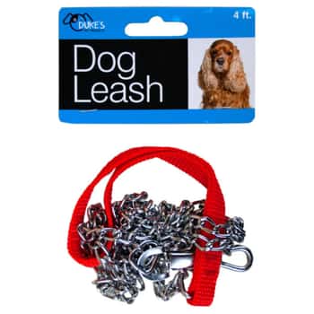Dog Leash With Faux Leather Handle