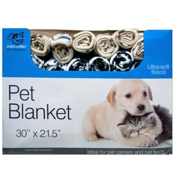 Fleece Paw Print Pet Blanket Countertop Display