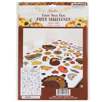 Harvest Color Your Own Tablecover Paper 36x48in Oppbag/insert Bag