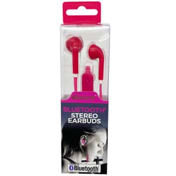 Premier Wireless Bluetooth Earbuds with Mic in Pink