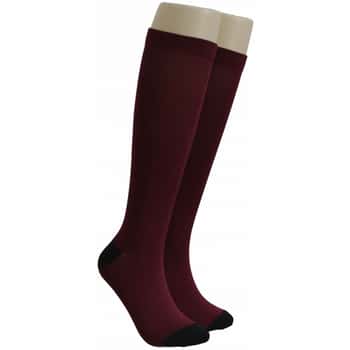 Unisex Adult Compression Socks - Burgundy - One Size Fits Most