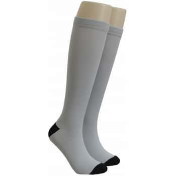 Unisex Adult Compression Socks - Silver - One Size Fits Most