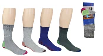 Women's Merino Wool Blend Thermal Crew Boot Socks - 2-Pair Packs