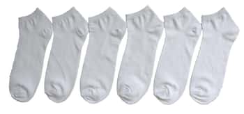 Men's White Low-Cut Socks - Size 10-13