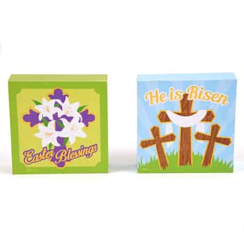 Easter Religious Table Plaques