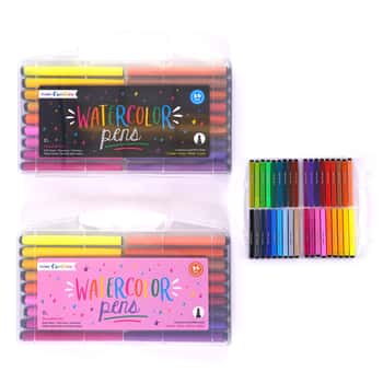 Large-Size Watercolor Markers - 36-Pack