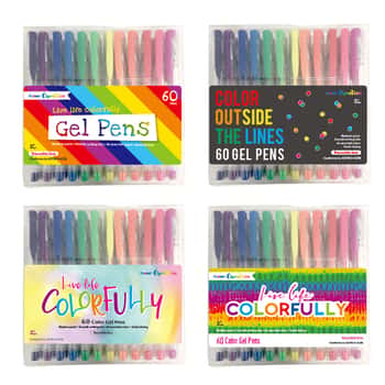 Colorful Gel Pens - 60-Pack