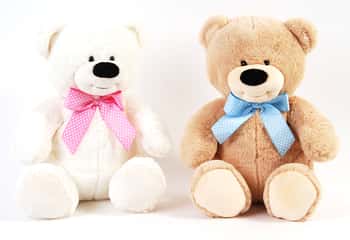 14" Valentine's Day Plush Teddy Bear w/ Necktie Bow