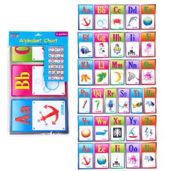Classroom Alphabet Learning Charts - 6-Pack