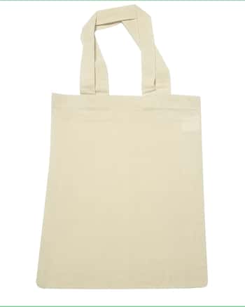 Natural Cotton Canvas Tote Bags - 9" x 11"