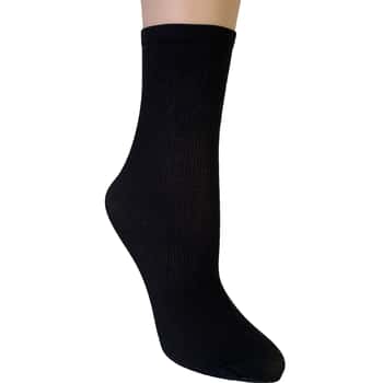 Men's Deluxe Disposable Ribbed Socks - Black