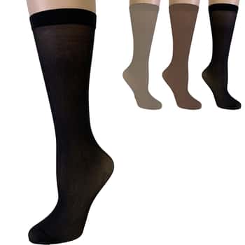 Men & Women's Disposable Knee High Socks w/ Reinforced Toe & Comfort Top
