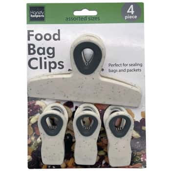 4 Pack Multi-Size Food Bag Clips