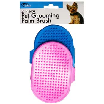 2pc Pet Grooming Palm Brush