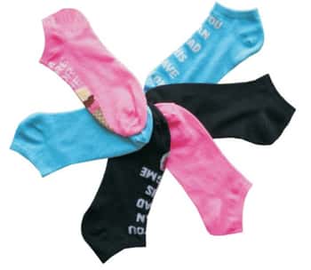 Women's Low Cut Novelty Socks - Ice Cream Print - Size 9-11 - 6-Pair Packs