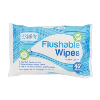 Wipes 42ct Flushable 2-6pc Pdq Display