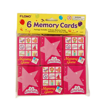 Birthday Girl Memory Cards - 6-Packs