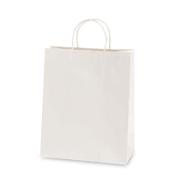 Narrow Medium White Gift Bags