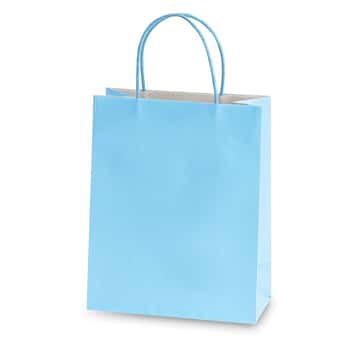 Narrow Medium Pastel Blue Gift Bags