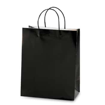 Narrow Medium Black Gift Bags