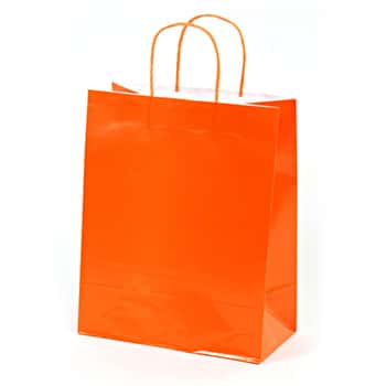 Narrow Medium Orange Gift Bags
