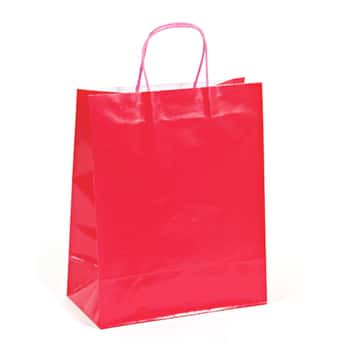 Narrow Medium Hot Pink Gift Bags