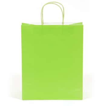Narrow Medium Lime Green Gift Bags