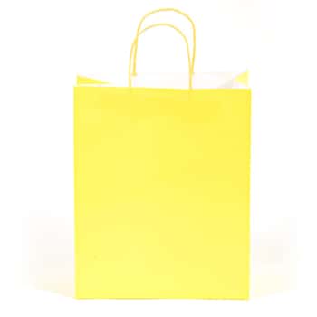 Narrow Medium Neon Yellow Gift Bags