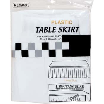 White Table Skirts