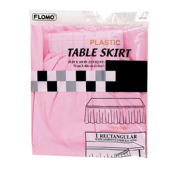 Pastel Pink Table Skirts