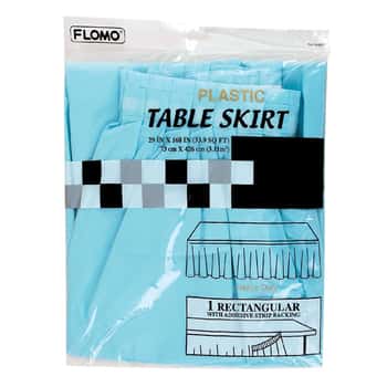 Pastel Blue Table Skirts