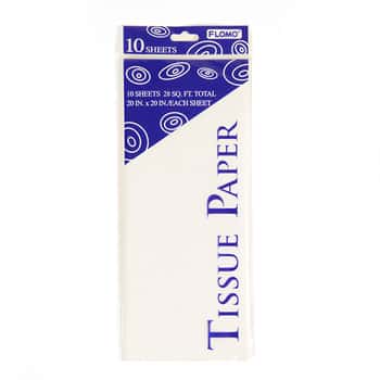 White Tissue Paper - 10-Sheet-Packs