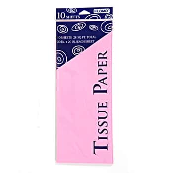 Pastel Pink Tissue Paper -10-Sheet-Packs