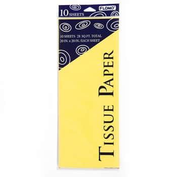 Yellow Tissue Paper -10-Sheet-Packs