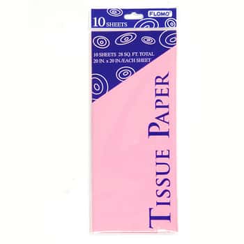 Pink Tissue Paper - 10-Sheet-Packs
