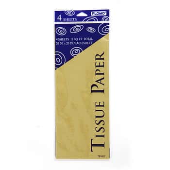 Gold Tissue Paper - 4-Sheet-Packs