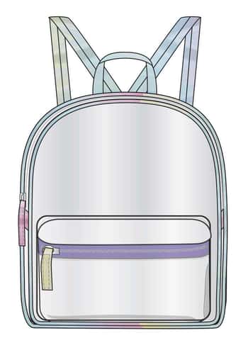 8.25" Clear Mini Backpacks